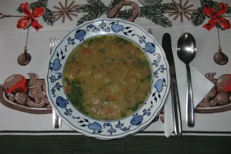 Vianočná rybia polievka recept